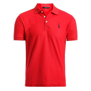 Man Polo Deer embroidered on the shirt